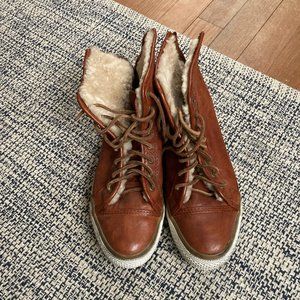 Frye Greene Back Zip Shearling Lining Men's Sneakers